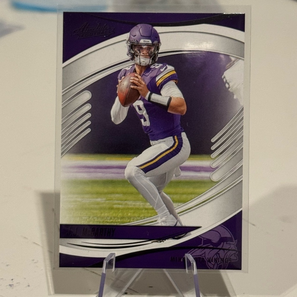 🔥 2025 Panini Absolute J.J. McCarthy Card. Vikings